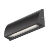 LED Wandleuchte / Treppenlicht SEGIN für außen, IP54, flach, Downlight, schwarz matt, eckig, 6,2 W, 566lm, warmweiß