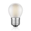 E27 LED lampadina, G45, bianca calda (2700 K), 4 W, 477lm, gefrostet