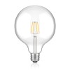 E27 LED lampadina, G125, bianca calda (2700 K), 7,5 W, 838lm