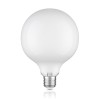 E27 LED lampadina, G125, bianca calda (2700 K), 4 W, 550lm, Milchglas extra opaco