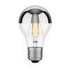 E27 LED lampadina, A60, bianca calda (2700 K), 6 W, 667lm, testa a specchio (silber)