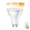 GU10 LED lampadina, PAR16, bianca calda (2700 K), 5,8 W, 500lm, 107°, 3-livelli-dimmer, opaco