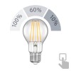 E27 LED lampadina, A60, bianca (4000 K), 7,3 W, 1020lm