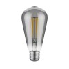 E27 LED lampadina, ST64, extra bianca calda (1800 K), 7,6 W, 240lm, Rauchglas