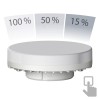 GX53 LED bombilla, blanca (4100 K), 6,5 W, 644lm, 3-Stufen-regulador de intensidad, mate